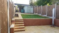 Retaining walls, steps and patio in Druids Heath.