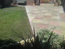 shaped multi coloured 18 inch rivan patio in hollywood.